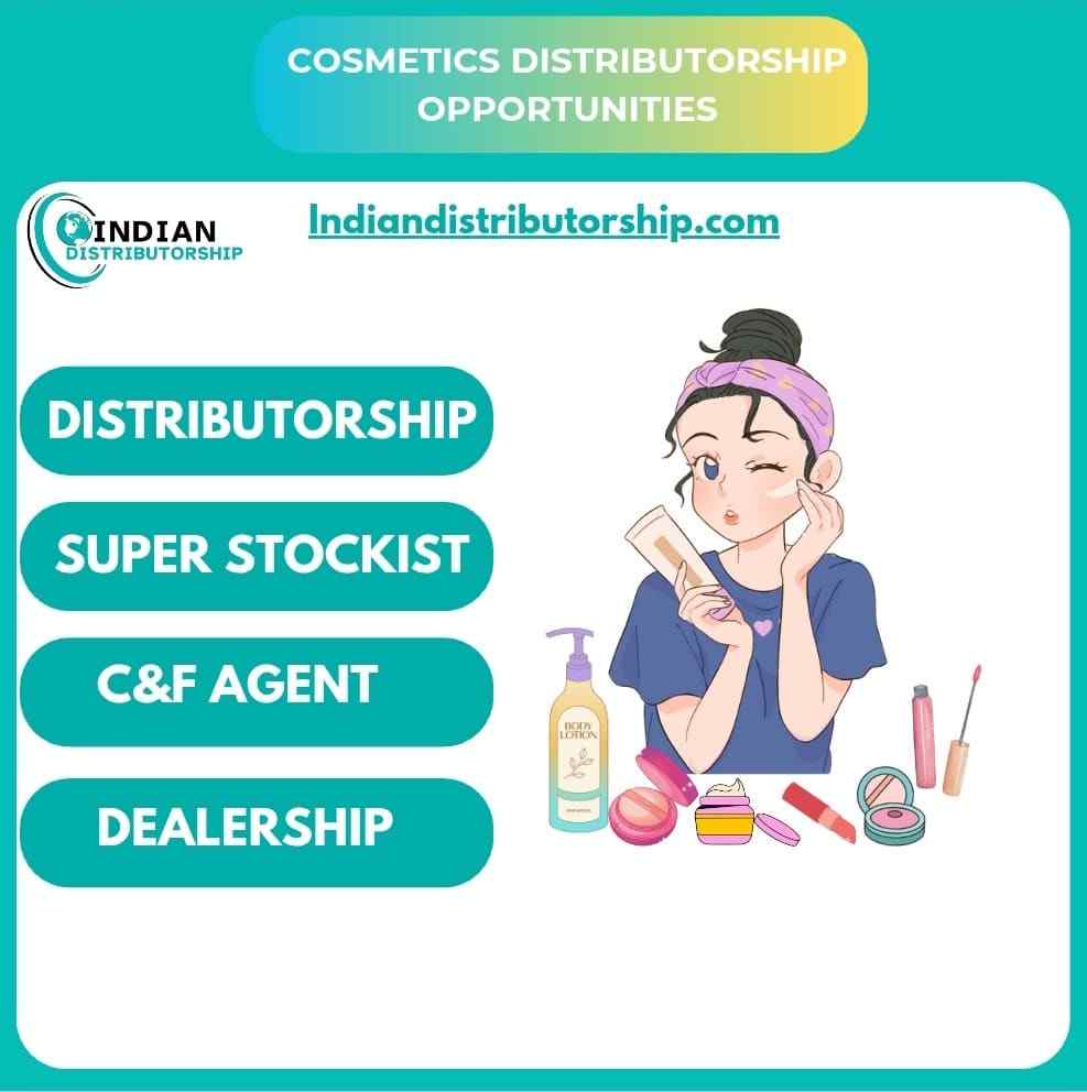 cosmetic distributorship in India, beauty products distribution business