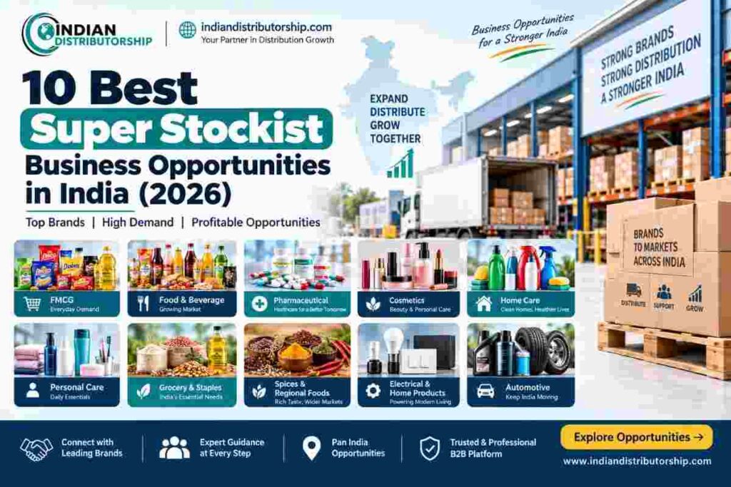 Super stockist business opportunities in India 2026